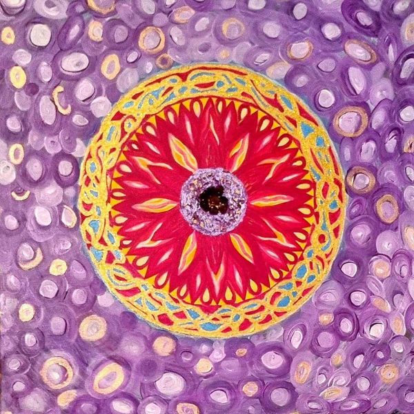 Mandala z ametistom
